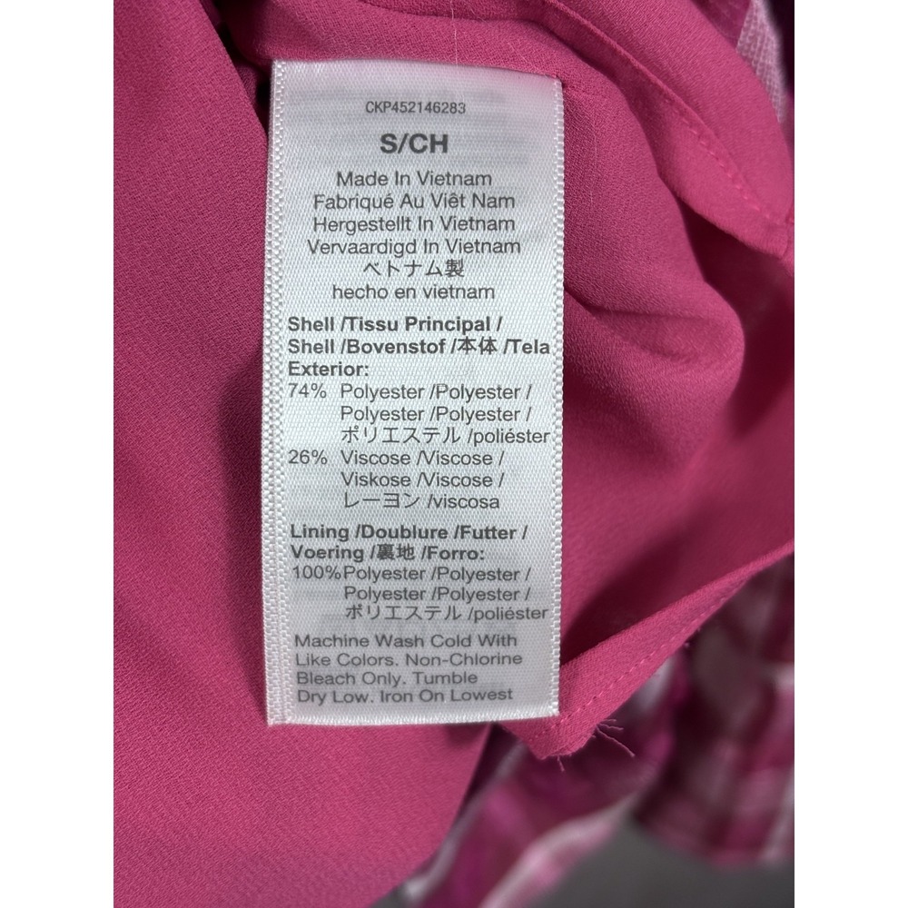 Madewell Pink Mini Dress Womens Small Boho Cottagecore Minimalist Babydoll - Picture 8 of 8
